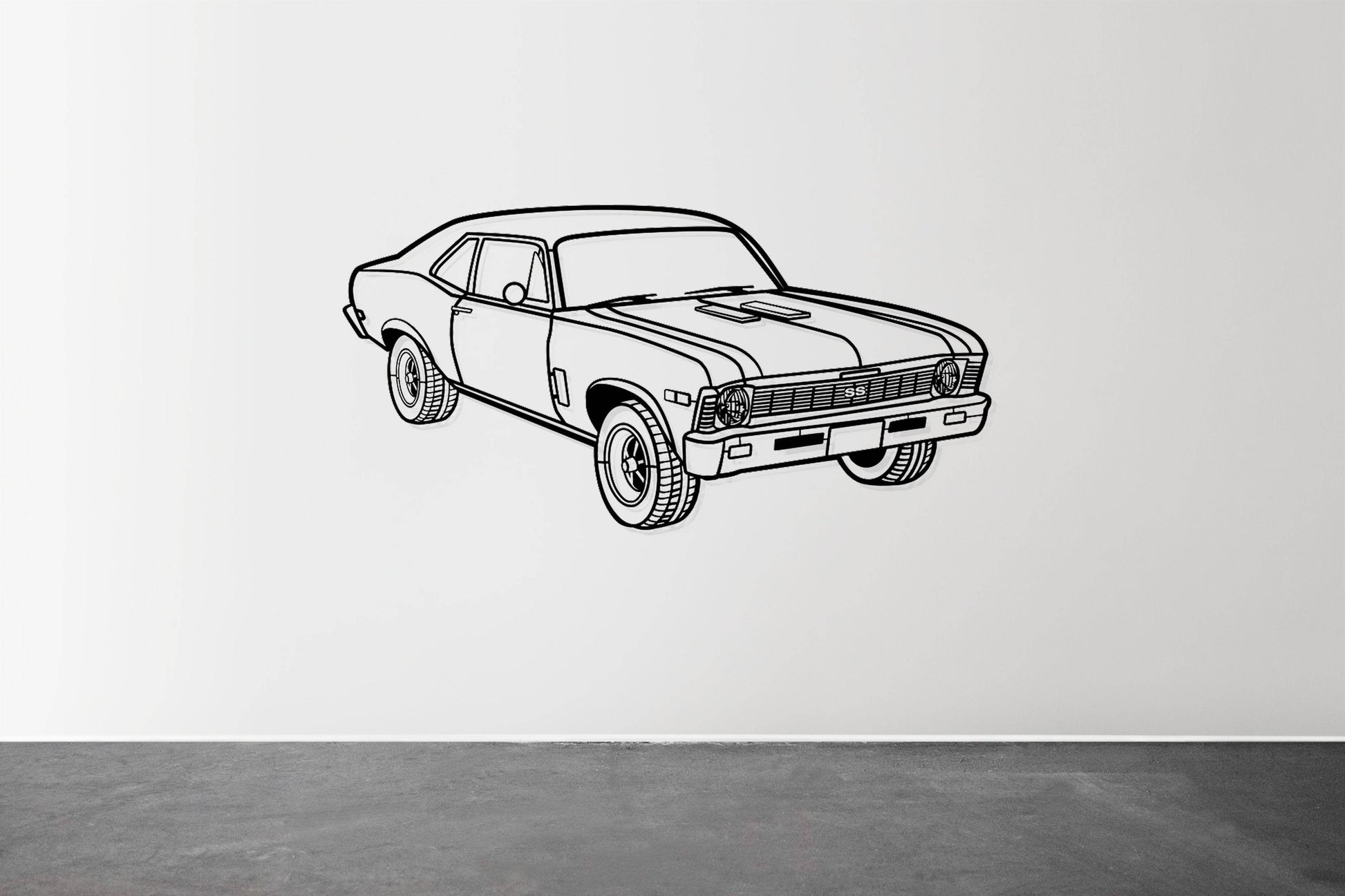 1969 Nova Yenko Perspective - Metal Wall Art - Metal Art