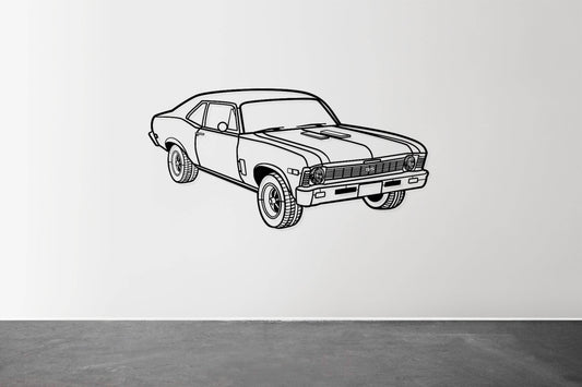 1969 Nova Yenko Perspective - Metal Wall Art - Metal Art
