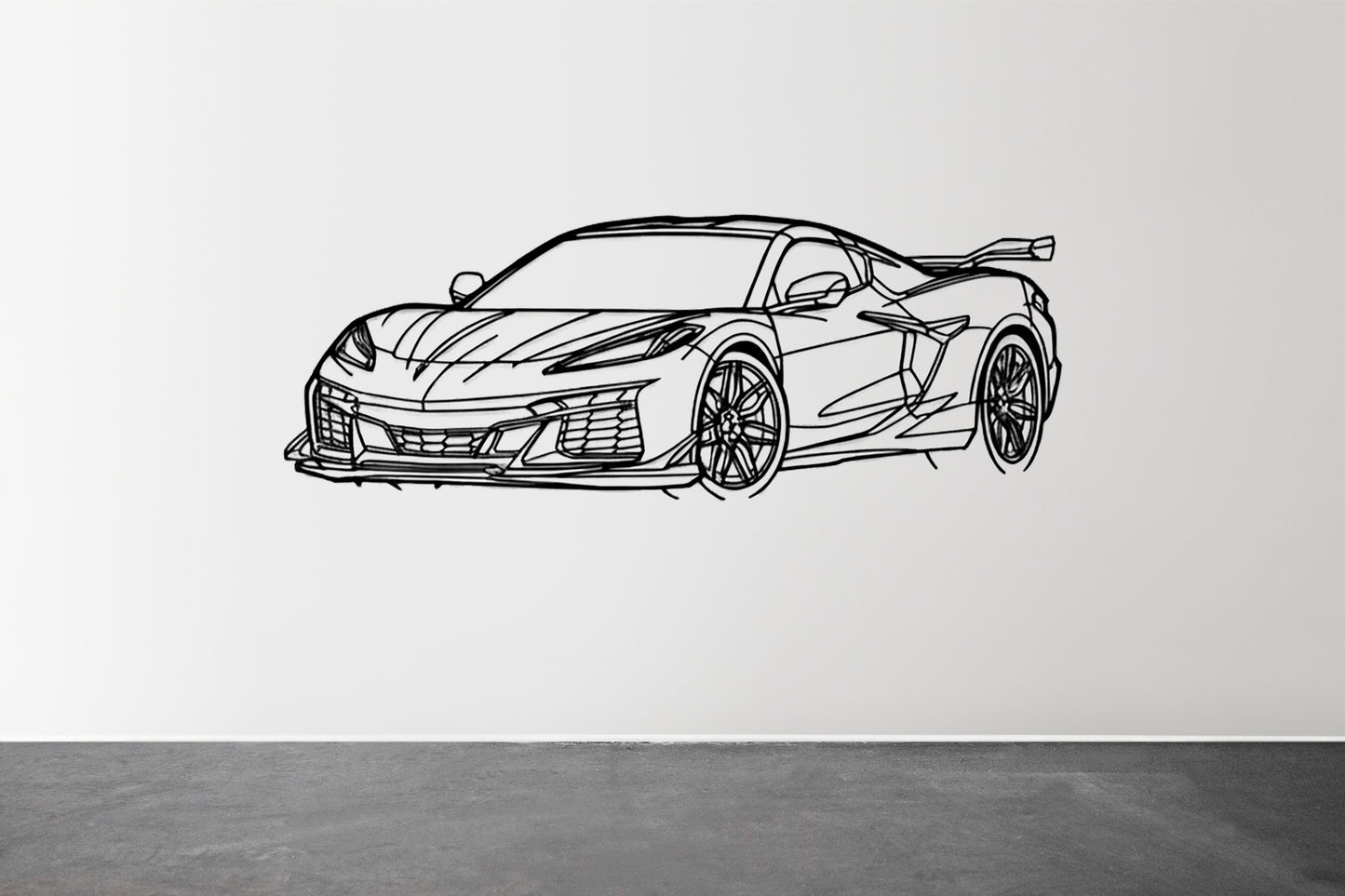 Corvette C8 2024 - Metal Wall Art