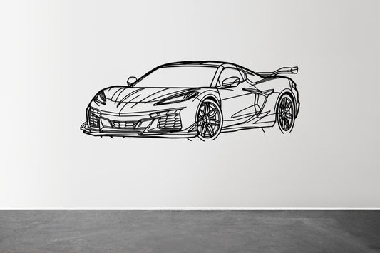 Corvette C8 2024 - Metal Wall Art