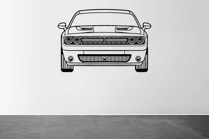 Challenger Front - Metal Wall Art - Metal Art