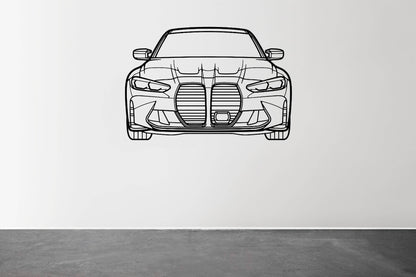 G80 M3 Front - Metal Wall Art - Metal Art