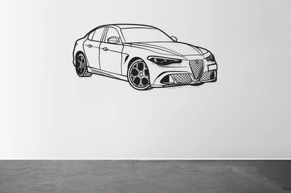 Giulia Quadrifoglio 100th Anniversary - Metal Wall Art - Metal Art