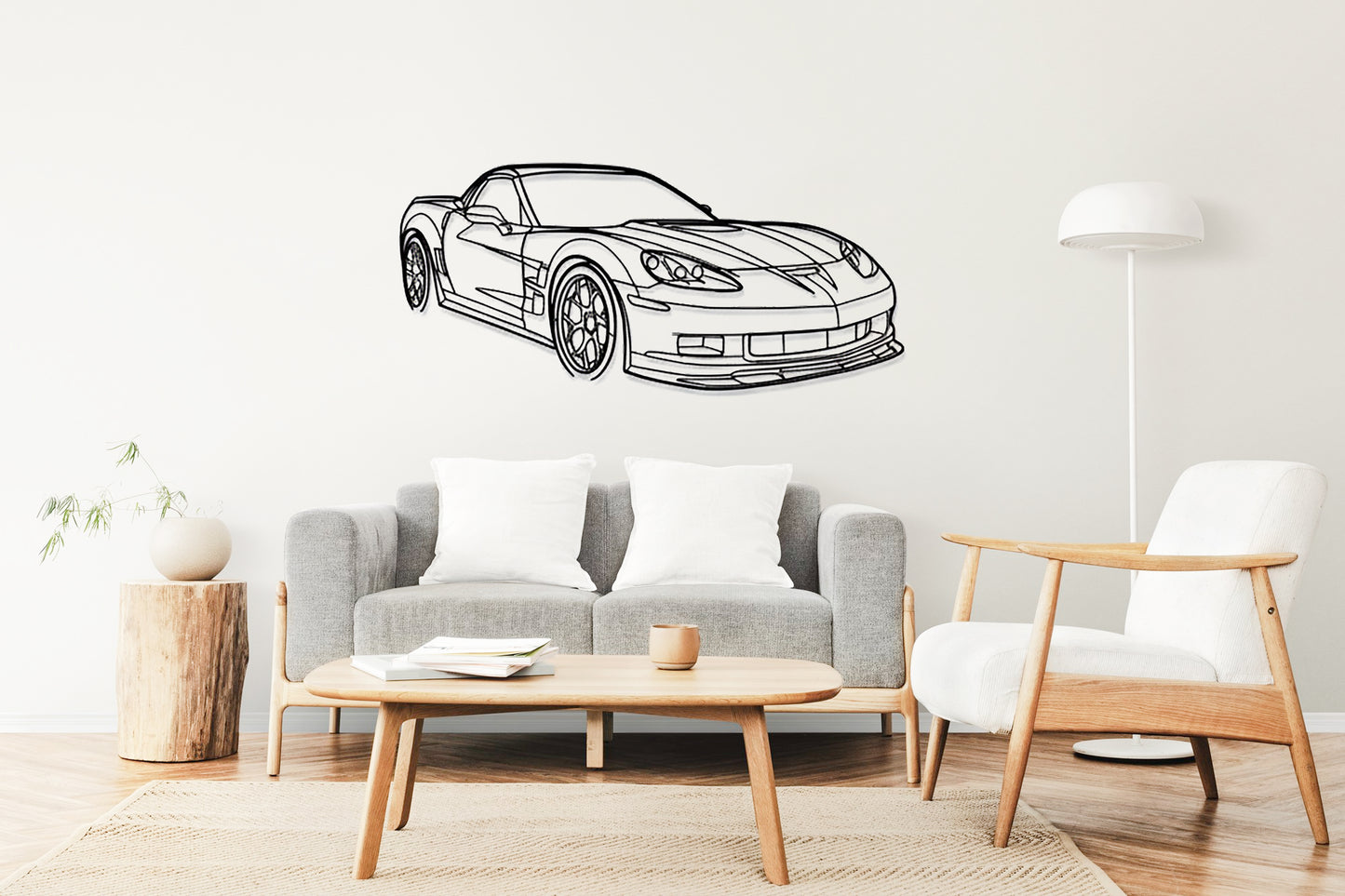 Corvette C6 ZR1 - Metal Wall Art