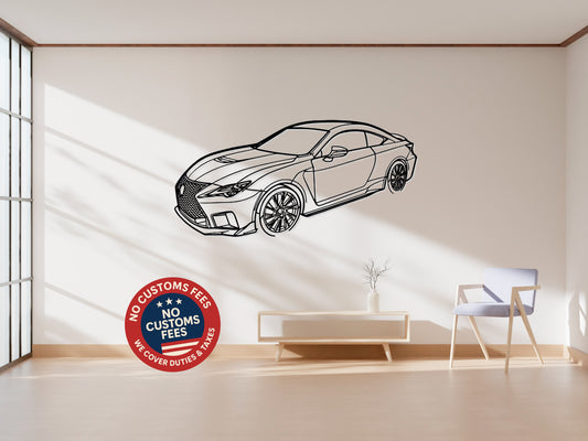RC F 2020 - Metal Wall Art