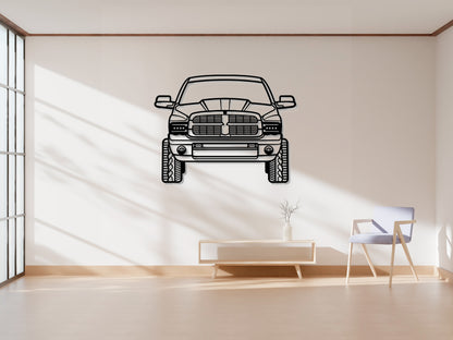 2003 RAM 2500 Front View - Metal Wall Art