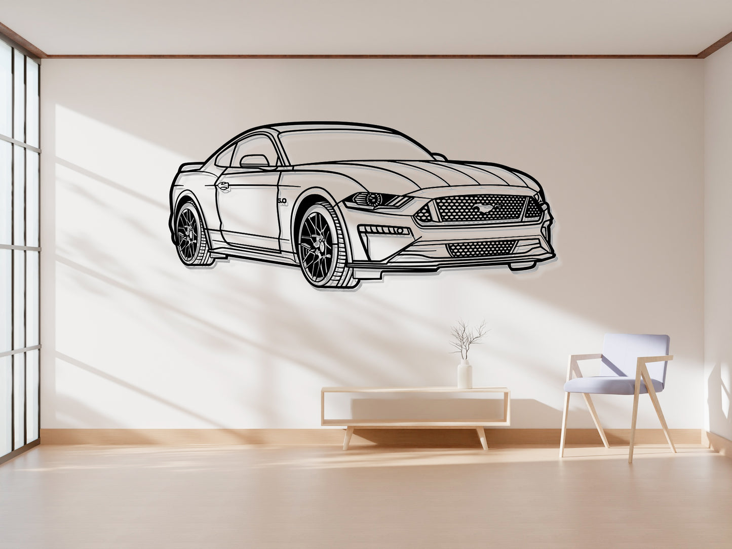 2018 Mustang GT - Perspective - Metal Wall Art