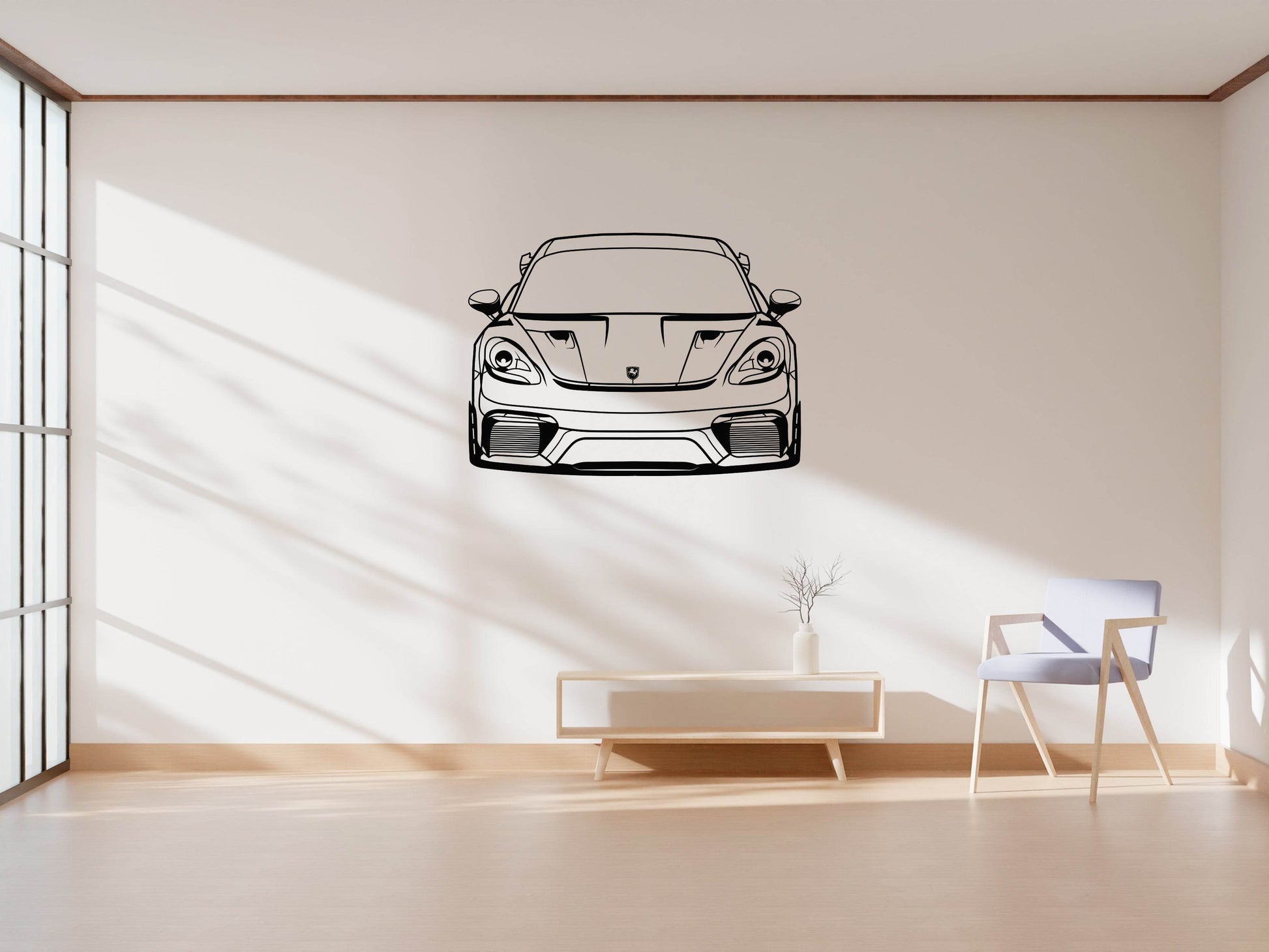 718 Cayman GT4 RS Front View - Metal Wall Art - Metal Art