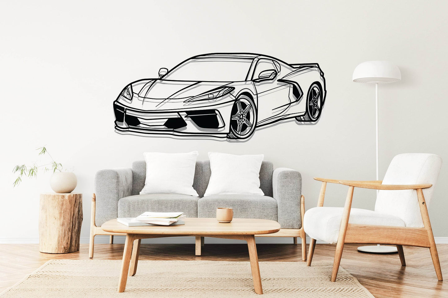 Corvette C8 - Metal Wall Art - Metal Art