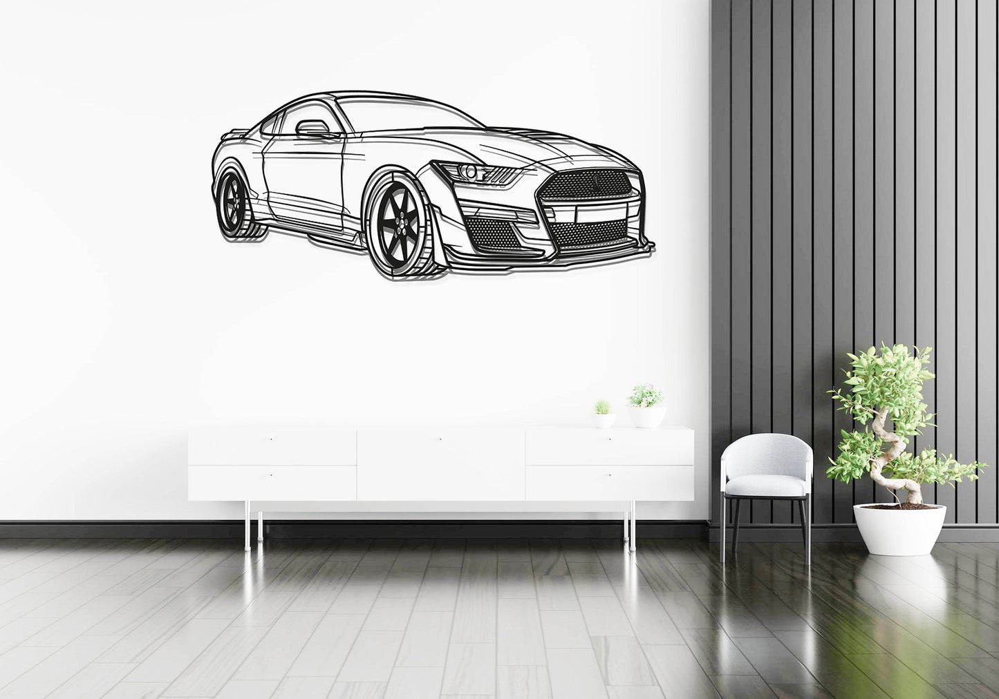 Mustang Shelby GT500 - Metal Wall Art - Metal Art
