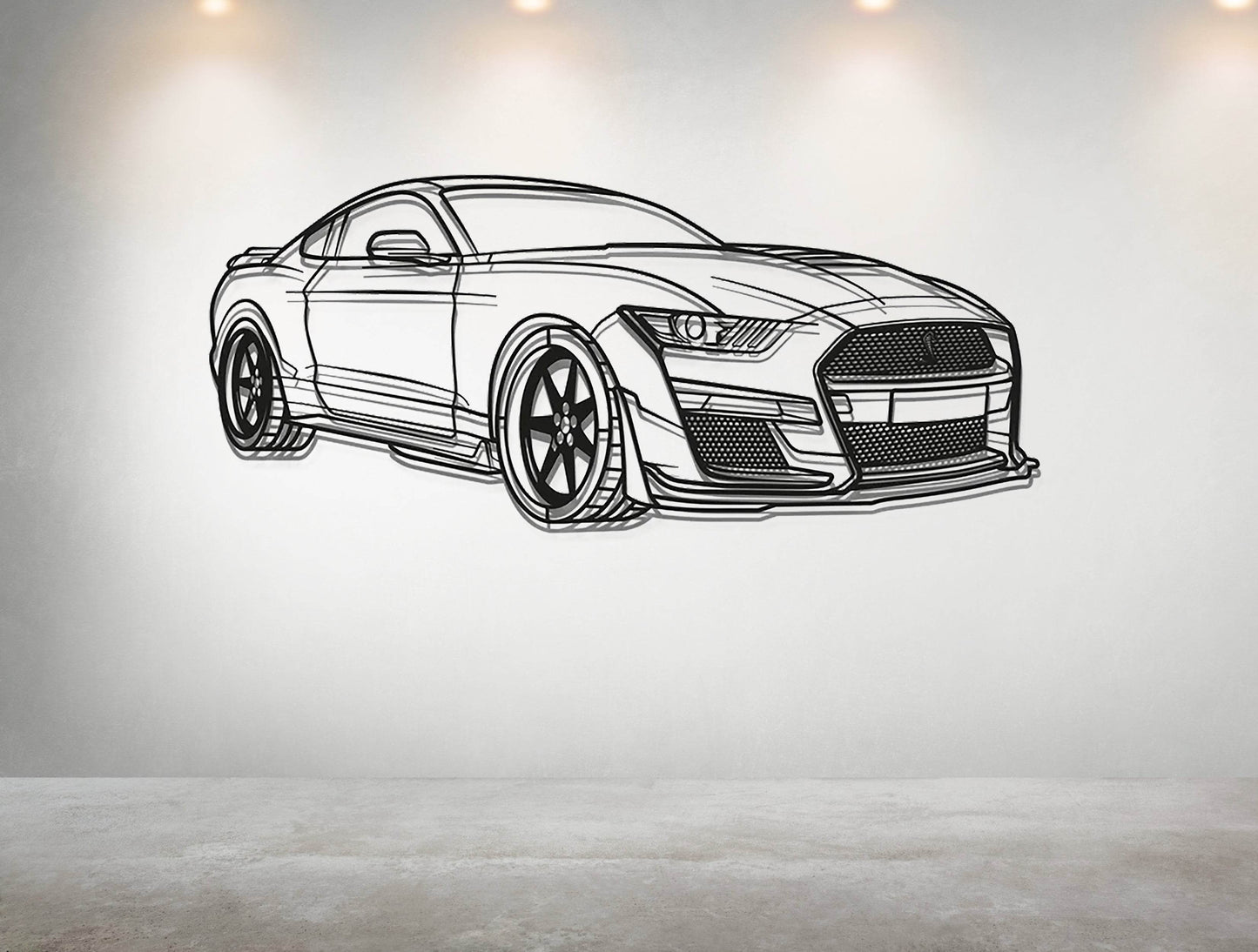 Mustang Shelby GT500 - Metal Wall Art - Metal Art