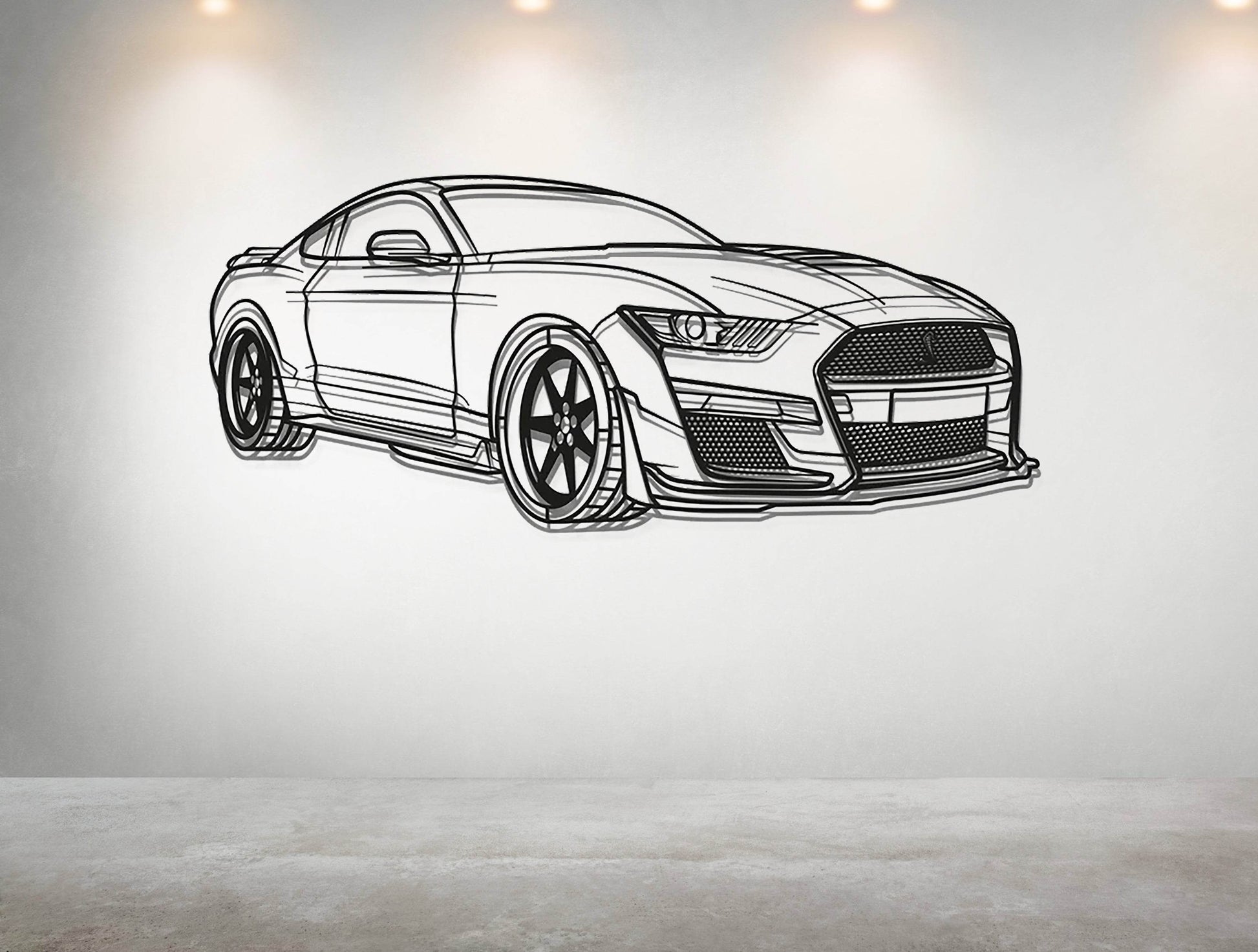 Mustang Shelby GT500 - Metal Wall Art - Metal Art