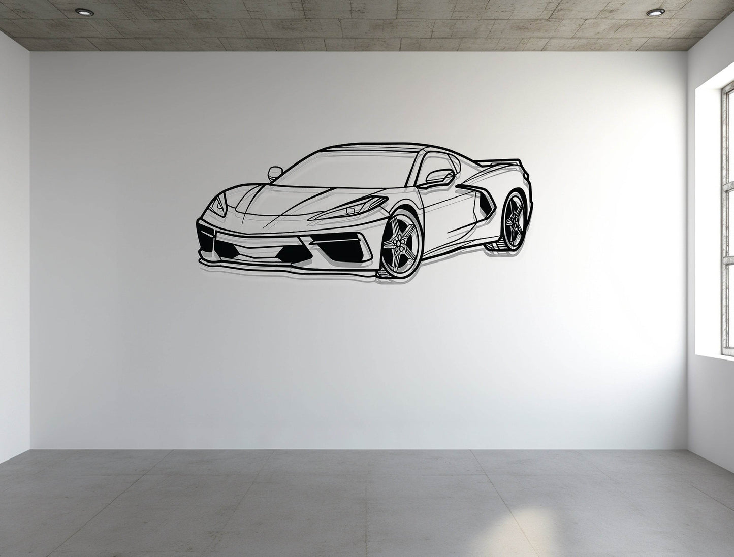 Corvette C8 - Metal Wall Art - Metal Art