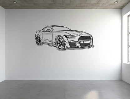 Mustang Shelby GT500 - Metal Wall Art - Metal Art