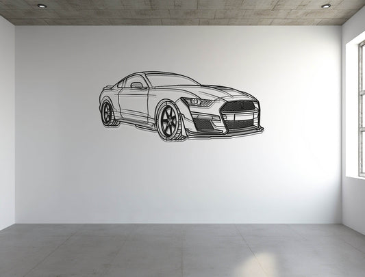 Mustang Shelby GT500 - Metal Wall Art - Metal Art