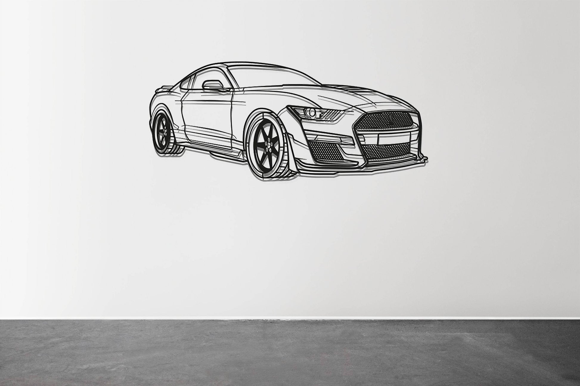 Mustang Shelby GT500 - Metal Wall Art - Metal Art