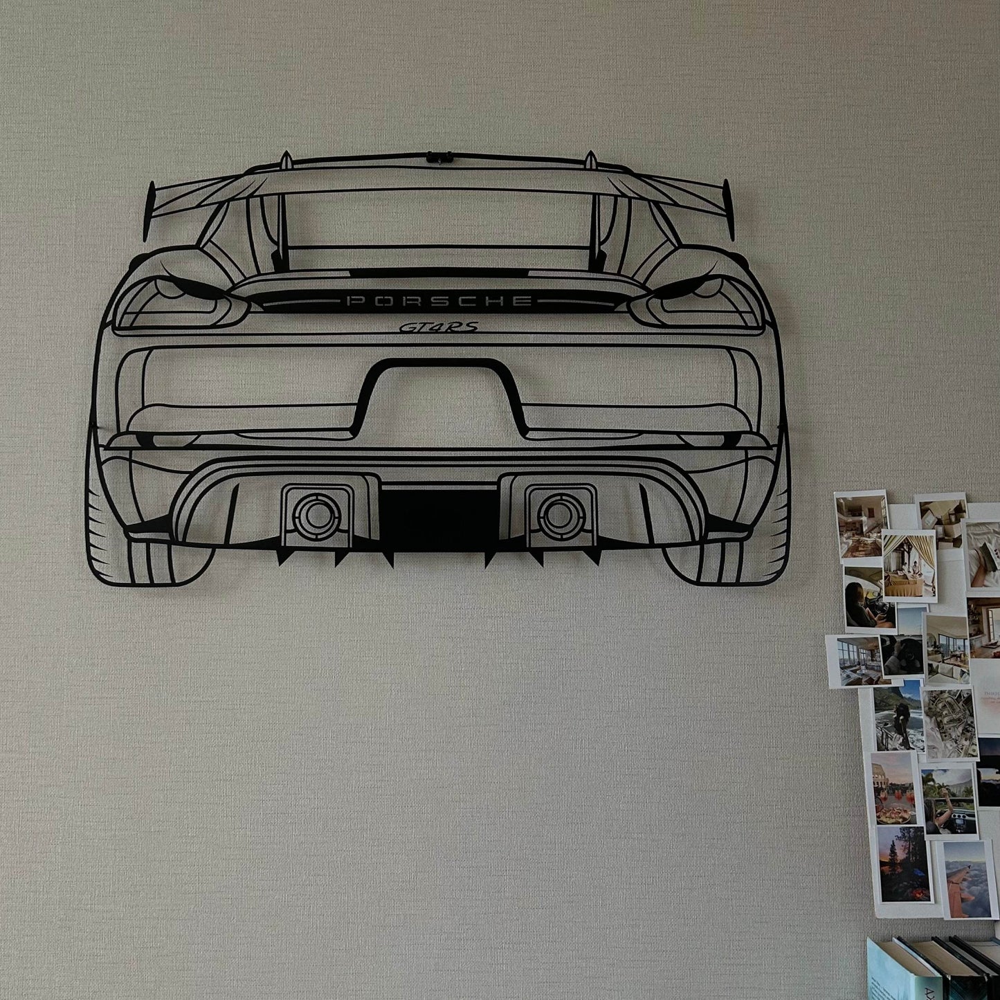 718 Cayman GT4 RS Rear View - Metal Wall Art - Metal Art