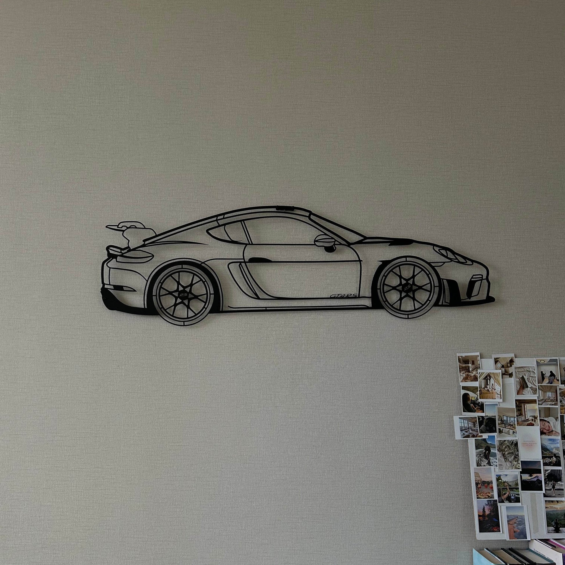 718 Cayman GT4 RS - Metal Wall Art - Metal Art