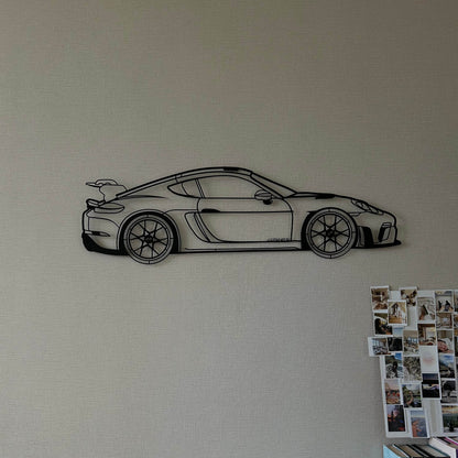 718 Cayman GT4 RS - Metal Wall Art - Metal Art