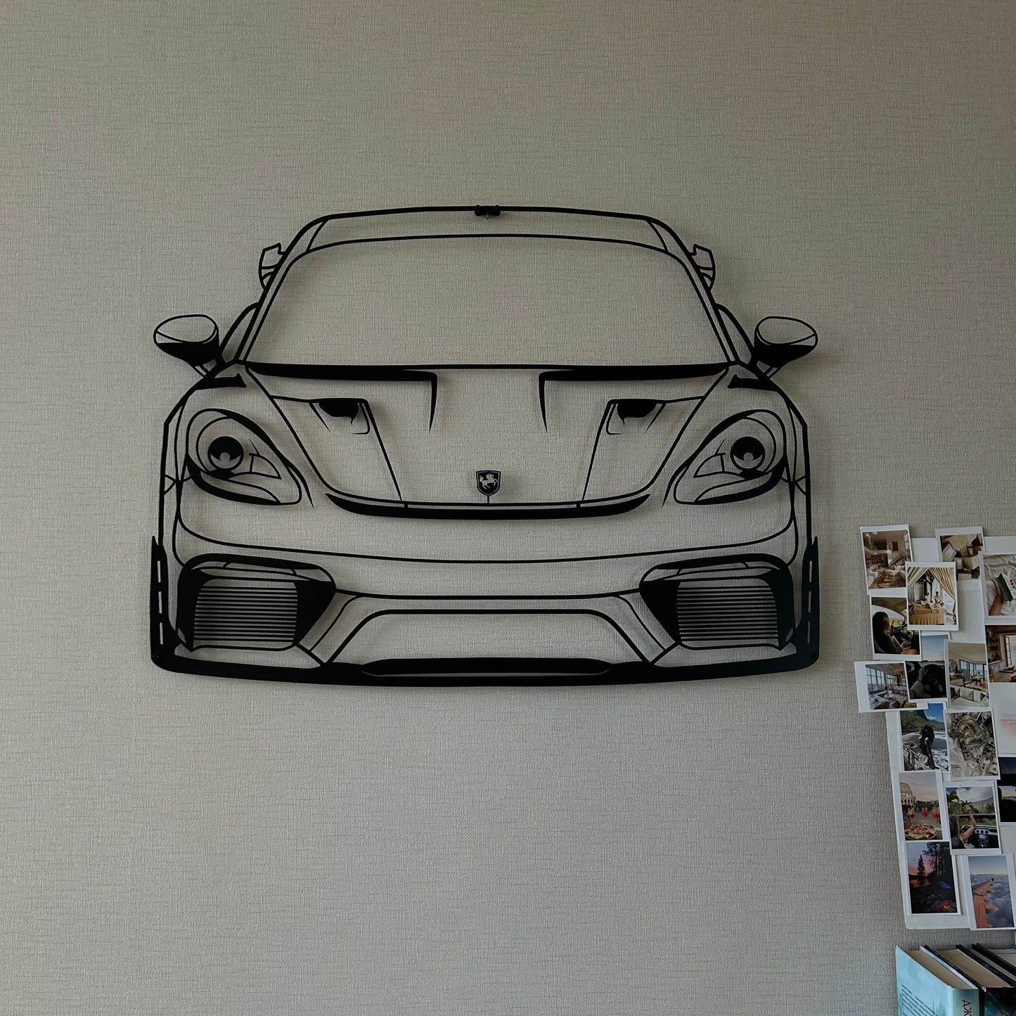 718 Cayman GT4 RS Front View - Metal Wall Art - Metal Art