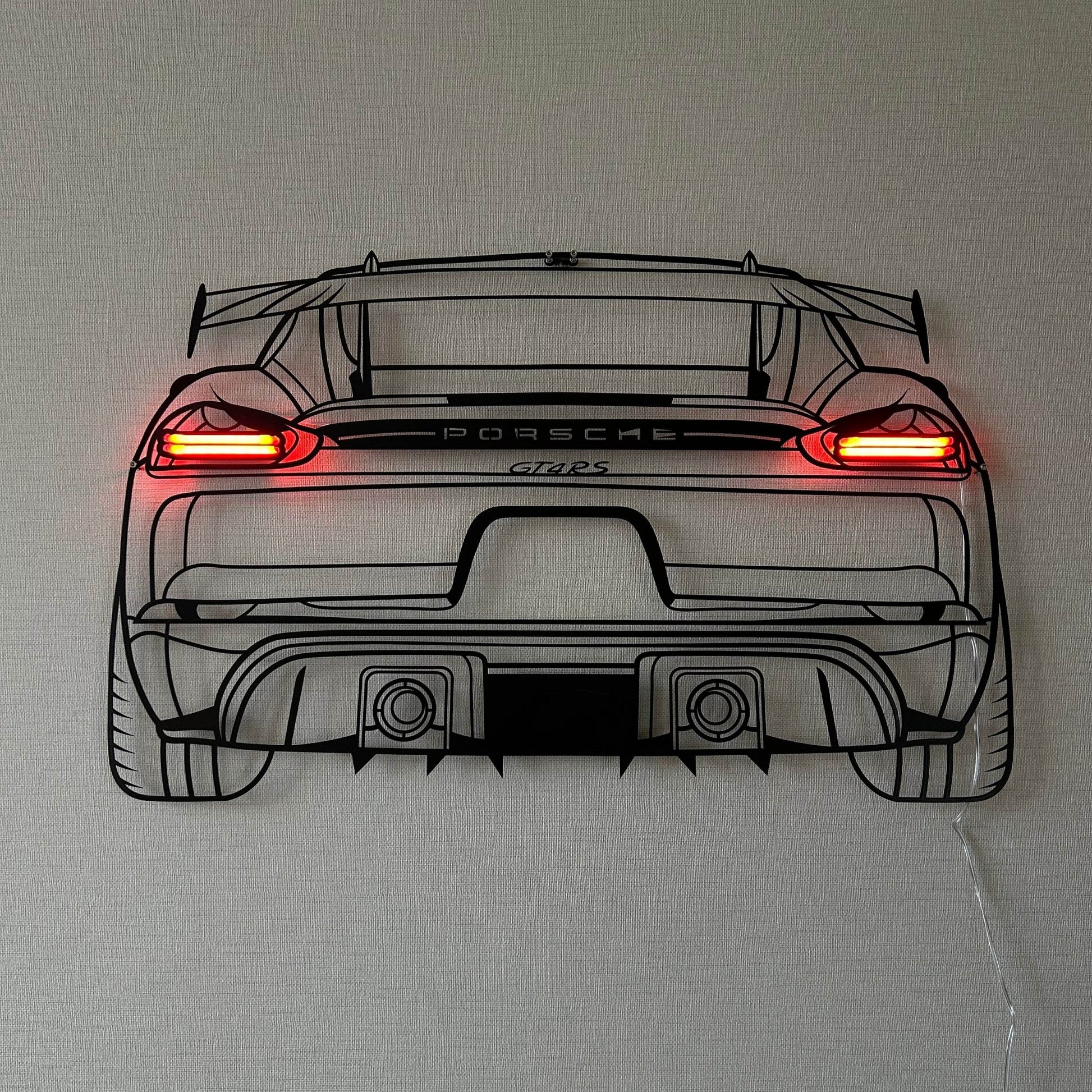Personalized Car Neon - Metal Wall Art - Metal Art