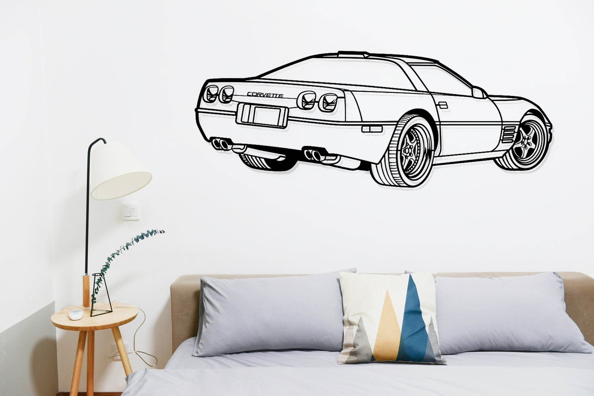Corvette C4 - Metal Wall Art - Metal Art