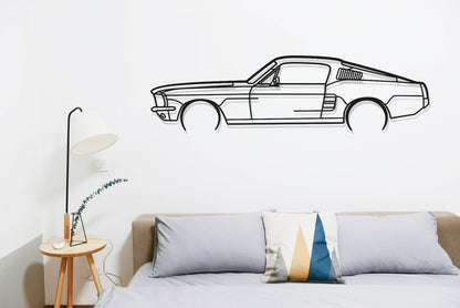 Mustang Fastback - Metal Wall Art - Metal Art