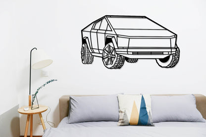 Cybertruck - Metal Wall Art - Metal Art