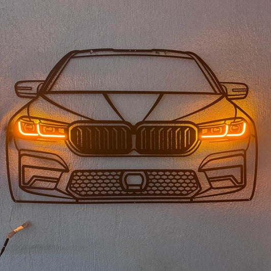 M5 Front — Neon LED Metal Wall Art - Metal Art