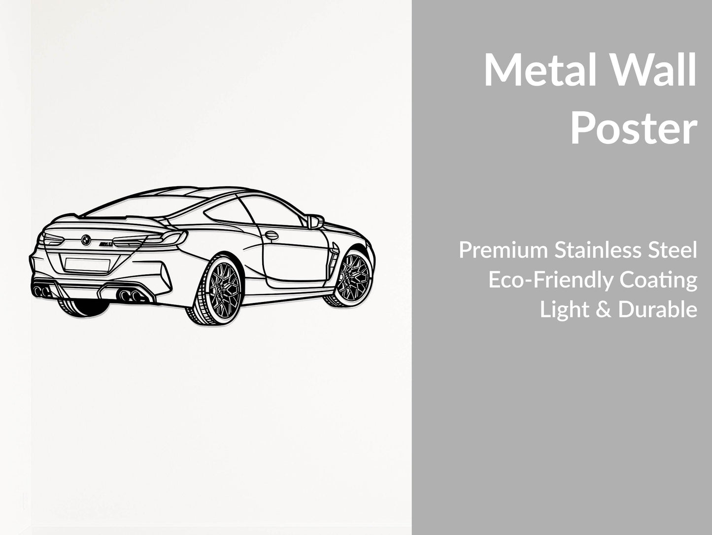 M8 Coupe - Metal Wall Art - Metal Art