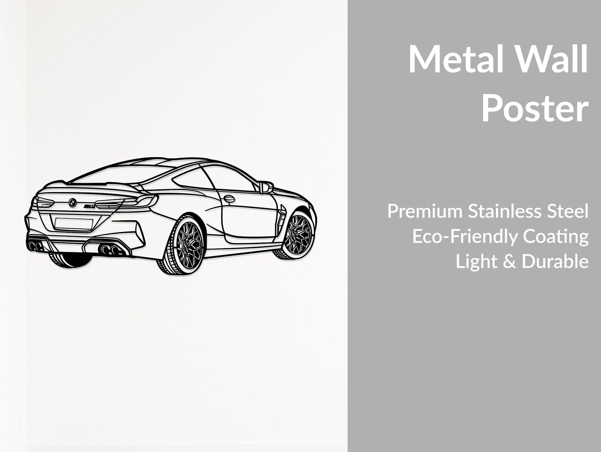 M8 Coupe - Metal Wall Art - Metal Art