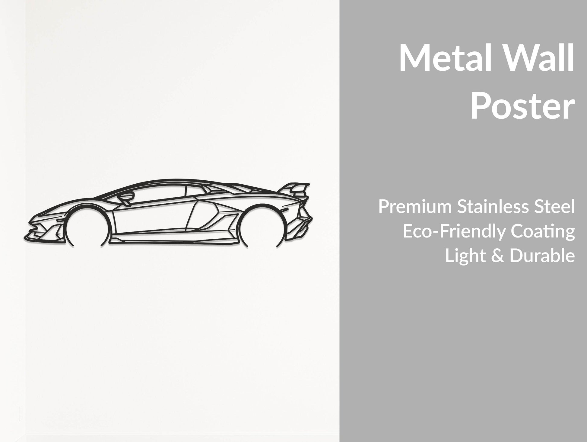 Aventador SVJ - Metal Wall Art - Metal Art