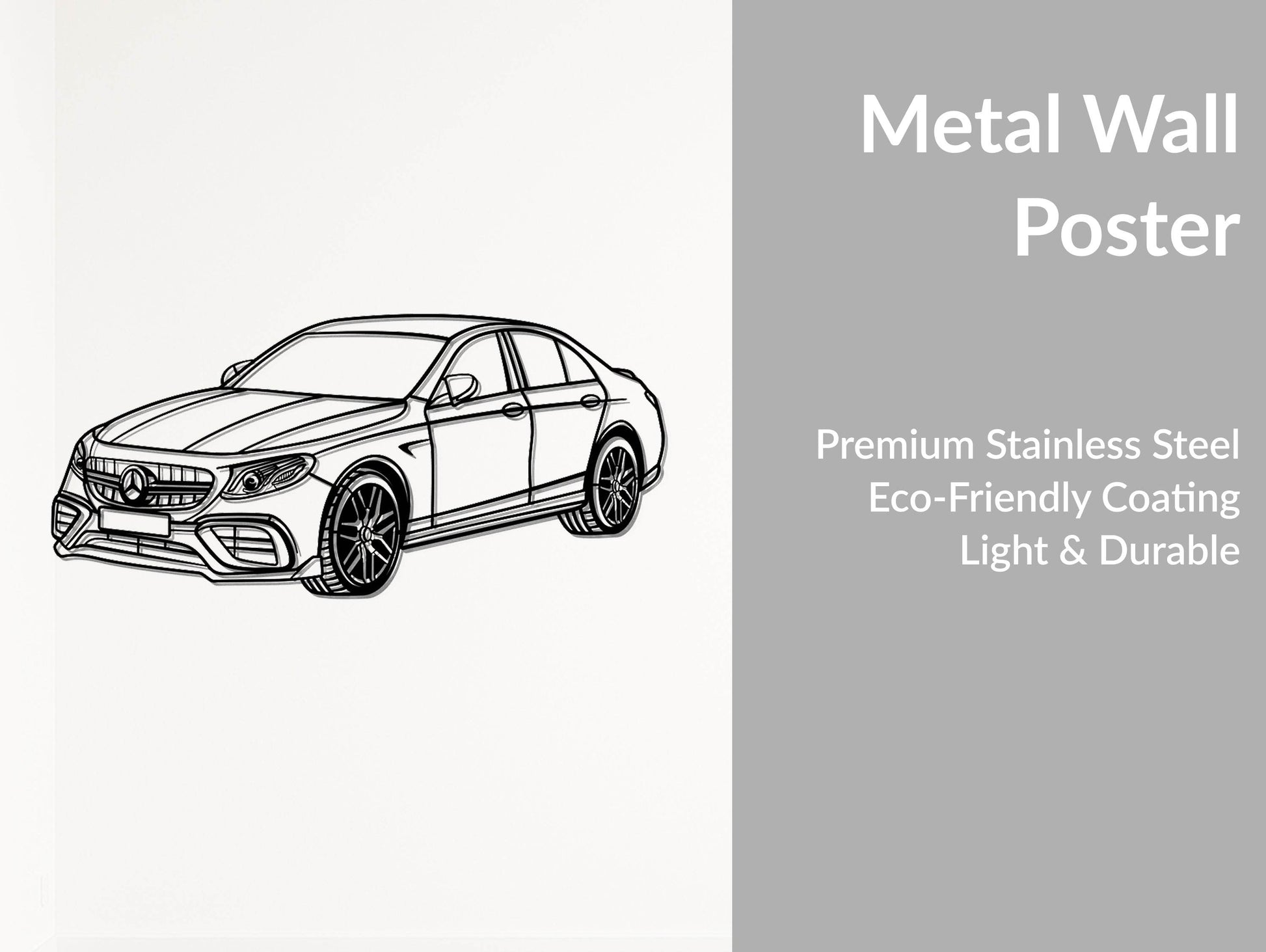 AMG E63 S (W213) - Metal Wall Art - Metal Art