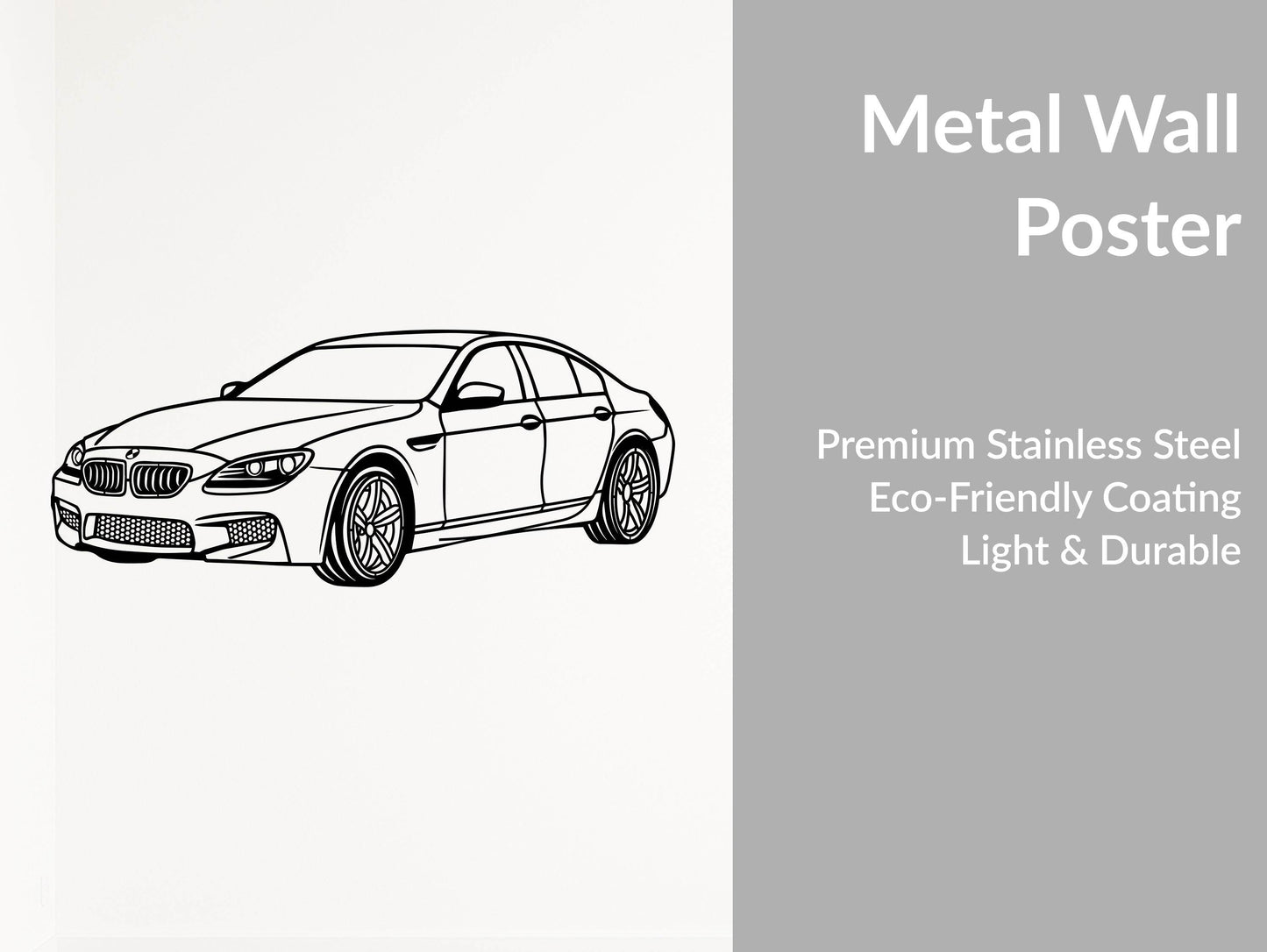 M6 Gran Coupe - Metal Wall Art - Metal Art