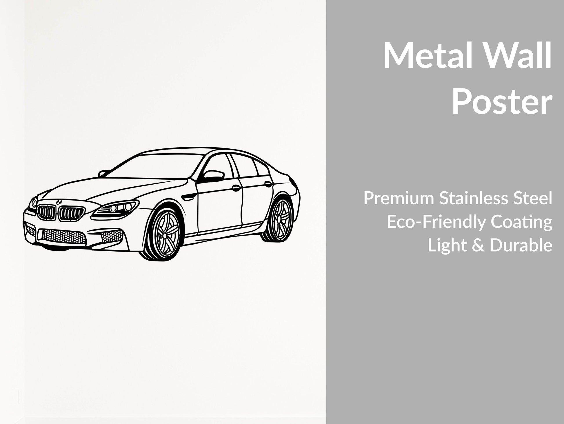 M6 Gran Coupe - Metal Wall Art - Metal Art