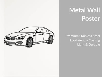 M6 Gran Coupe - Metal Wall Art - Metal Art