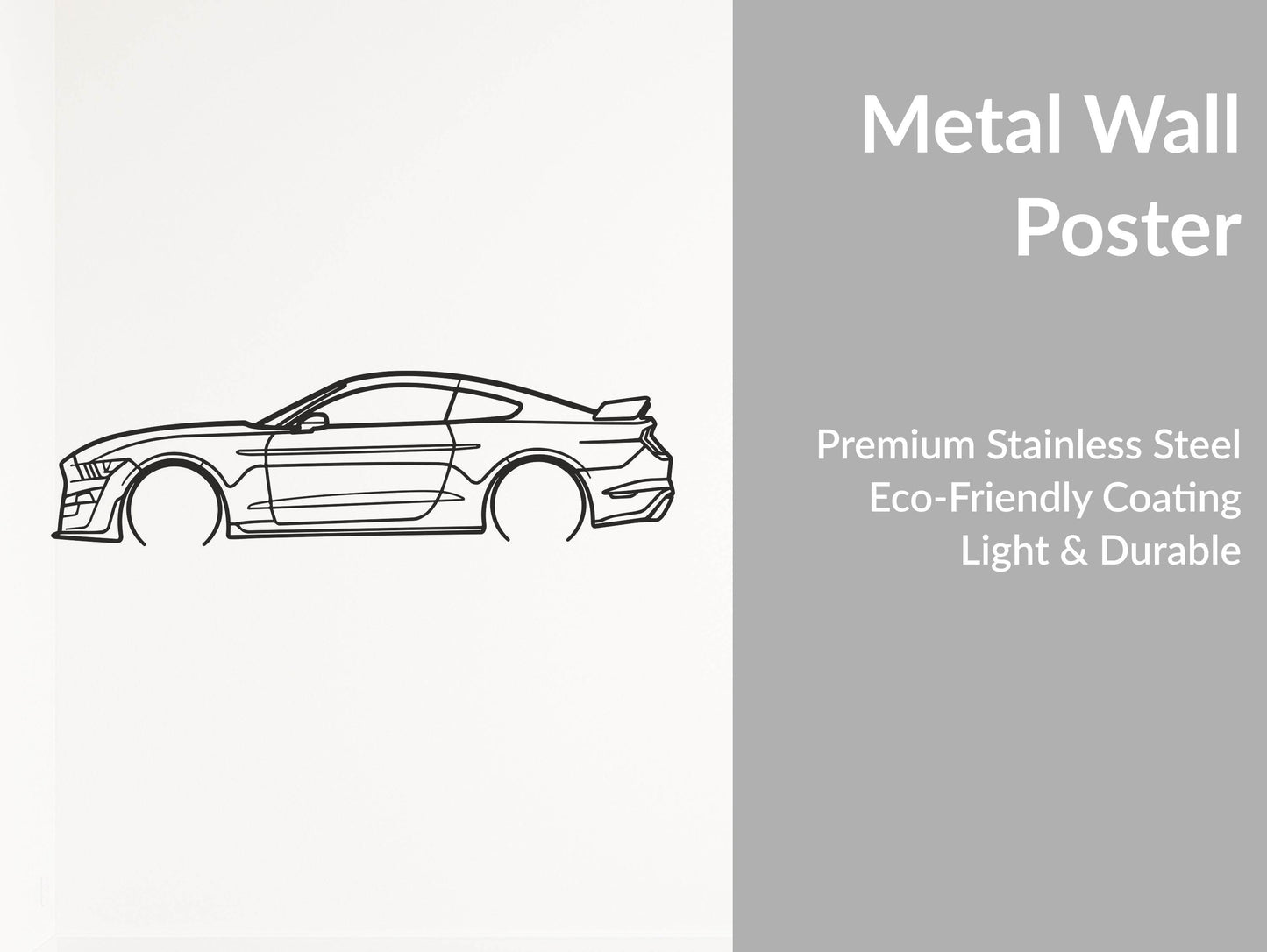 Mustang S550 - Metal Wall Art - Metal Art