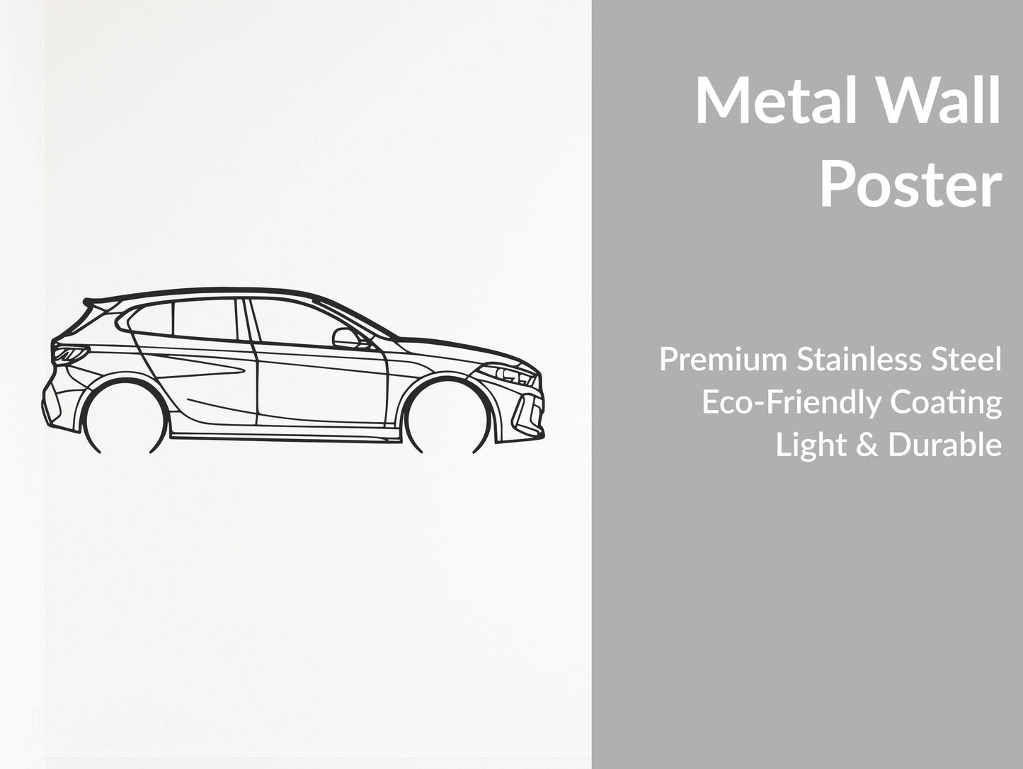 M135i xDrive (F40) - Metal Wall Art - Metal Art
