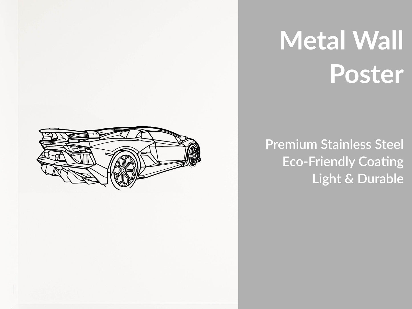 Aventador SVJ Roadster - Metal Wall Art - Metal Art