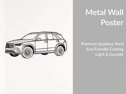 2024 GLE 350 Perspective - Metal Wall Art - Metal Art
