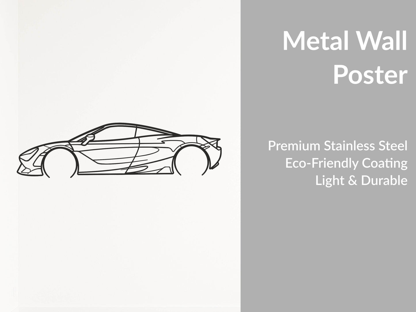 720S - Metal Wall Art - Metal Art