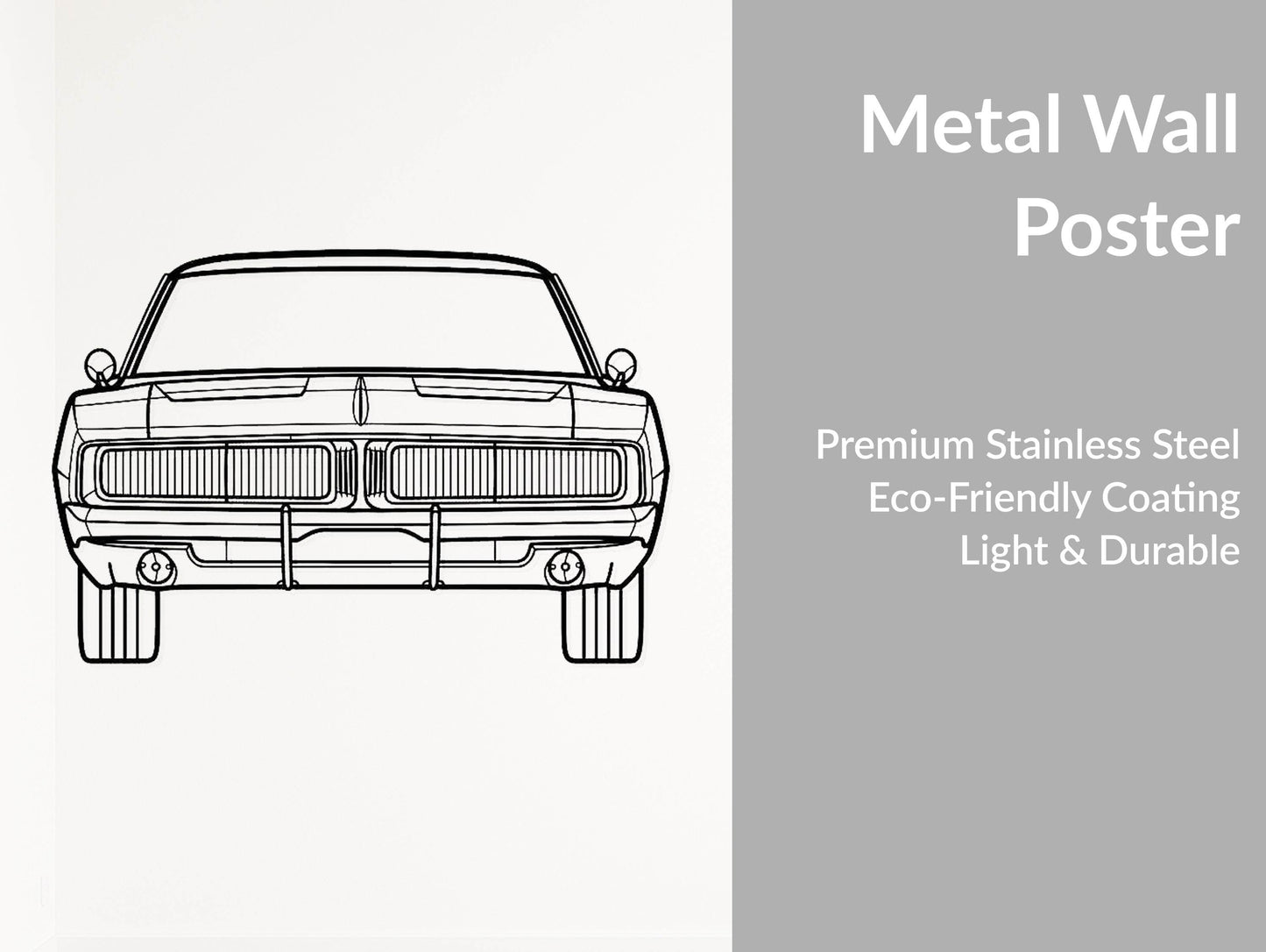 Charger 1969 - Metal Wall Art - Metal Art