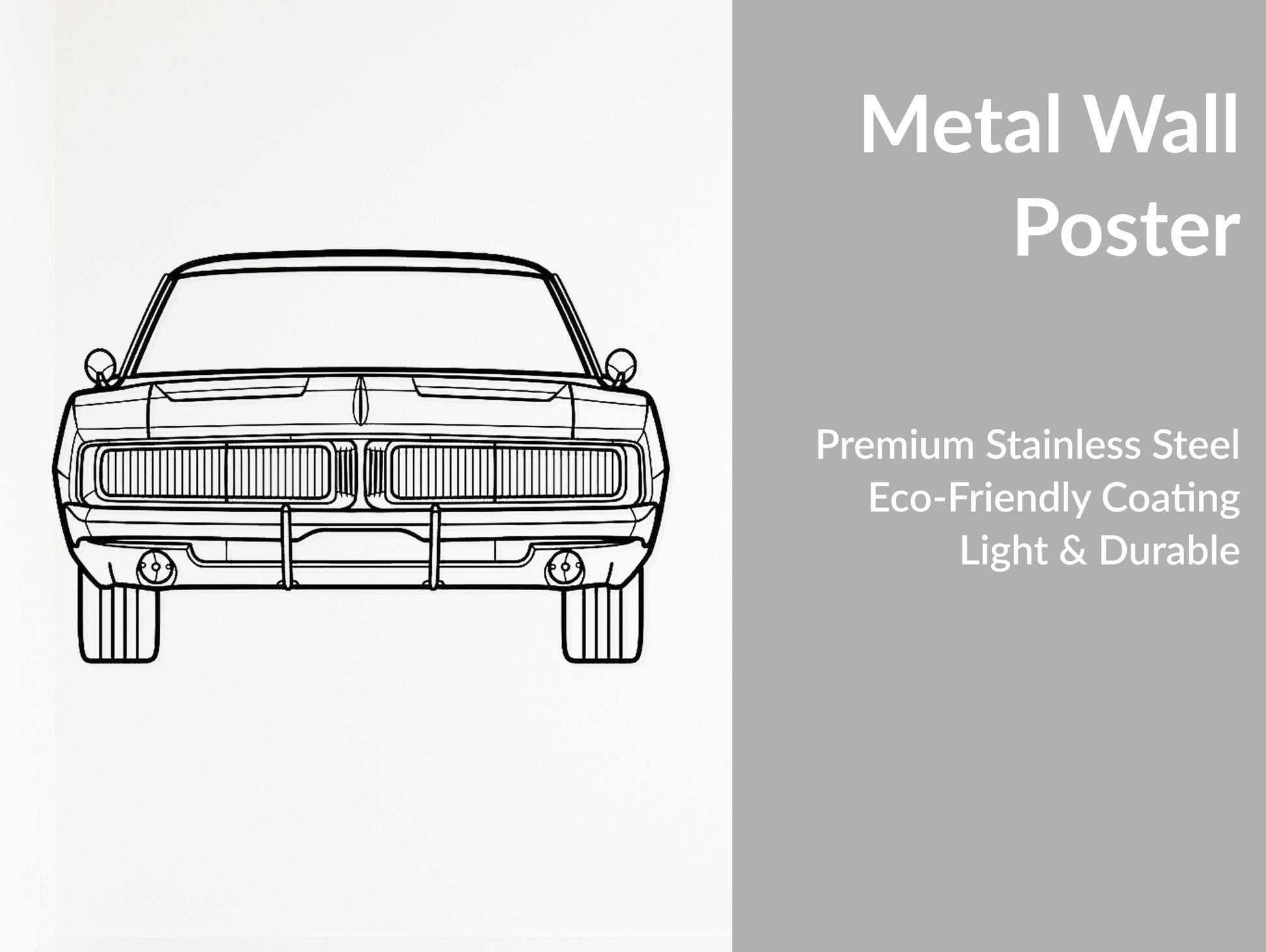 Charger 1969 - Metal Wall Art - Metal Art