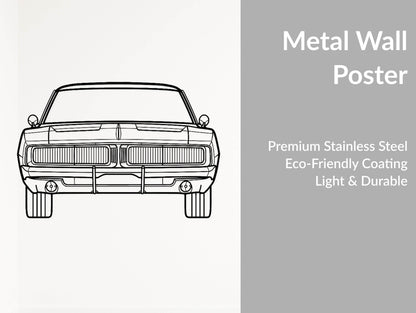 Charger 1969 - Metal Wall Art - Metal Art