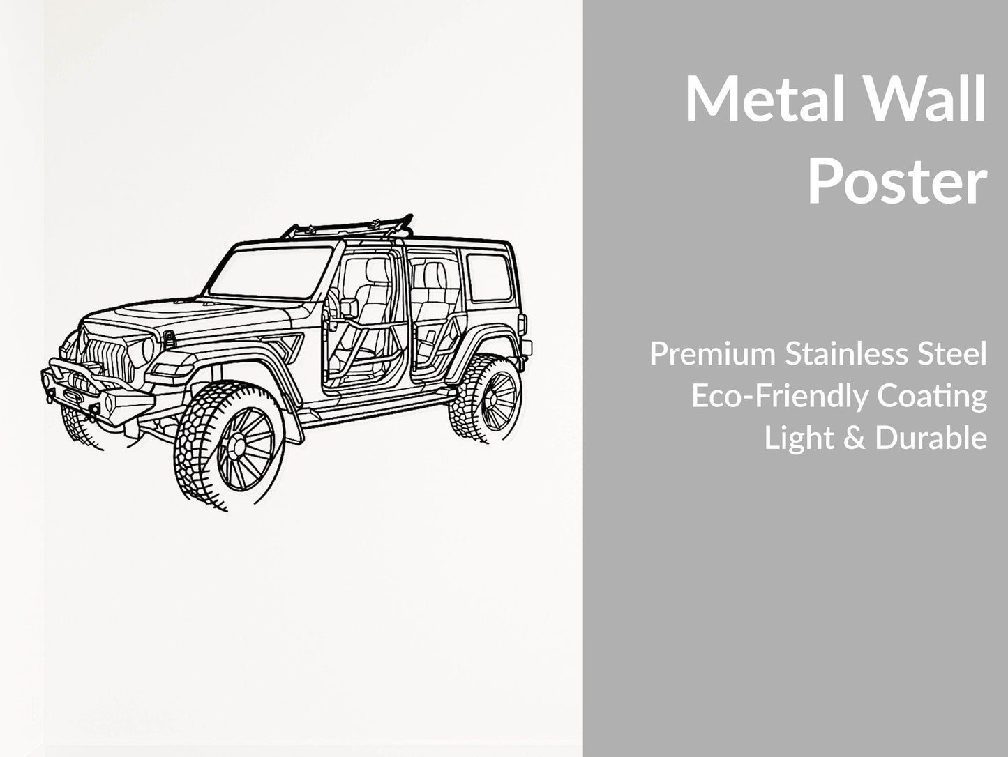 Wrangler 2022 - Metal Wall Art - Metal Art