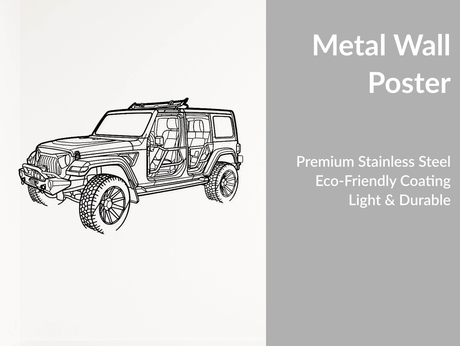 Wrangler 2022 - Metal Wall Art - Metal Art