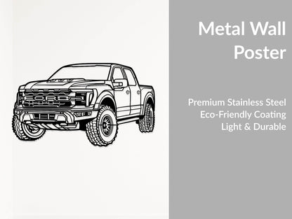 Raptor R Perspective - Metal Wall Art - Metal Art