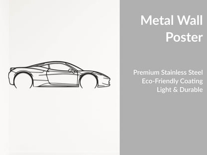 458 Italia - Metal Wall Art - Metal Art