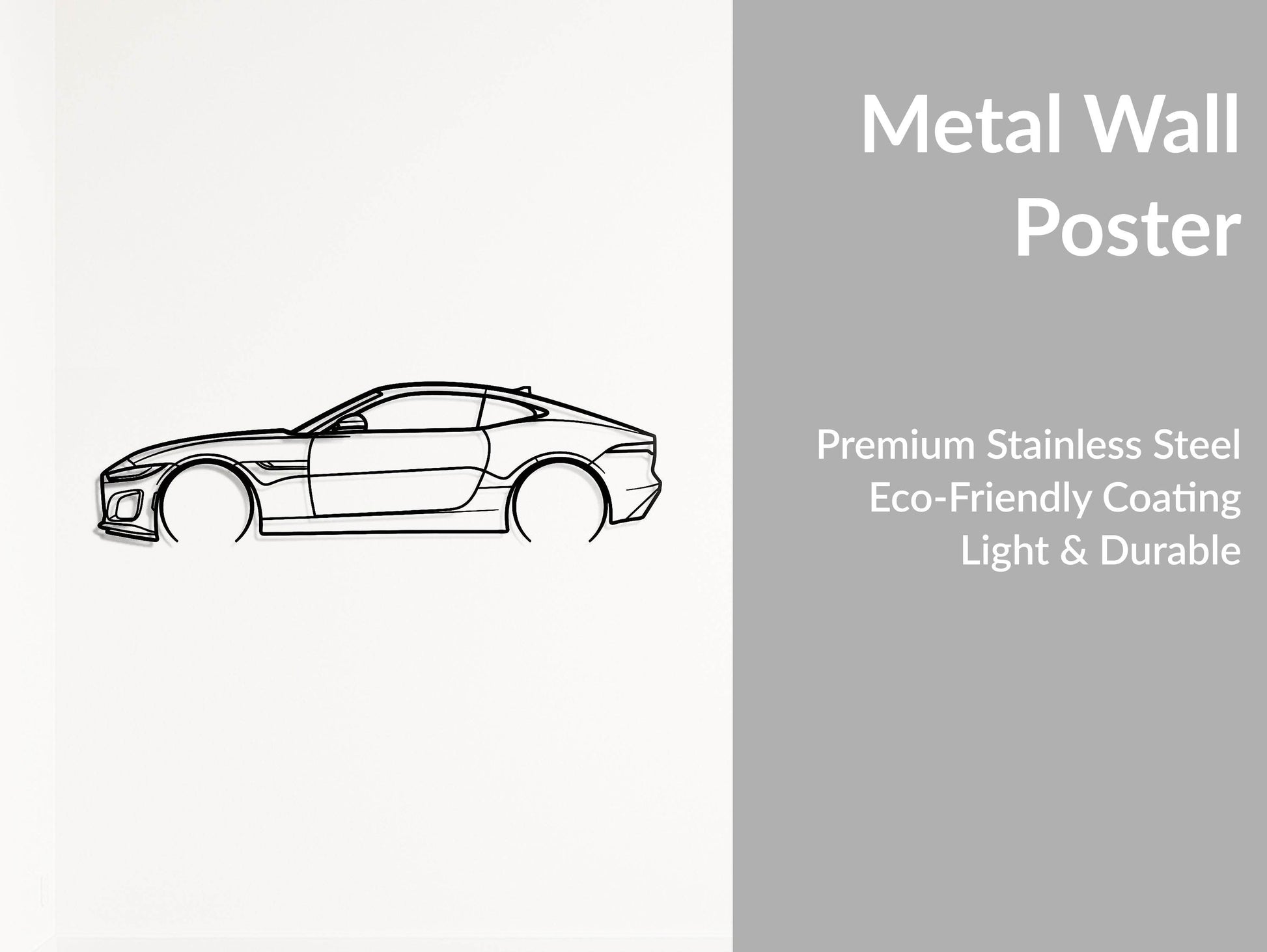 F Type P300 - Metal Wall Art - Metal Art