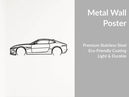 F Type P300 - Metal Wall Art - Metal Art